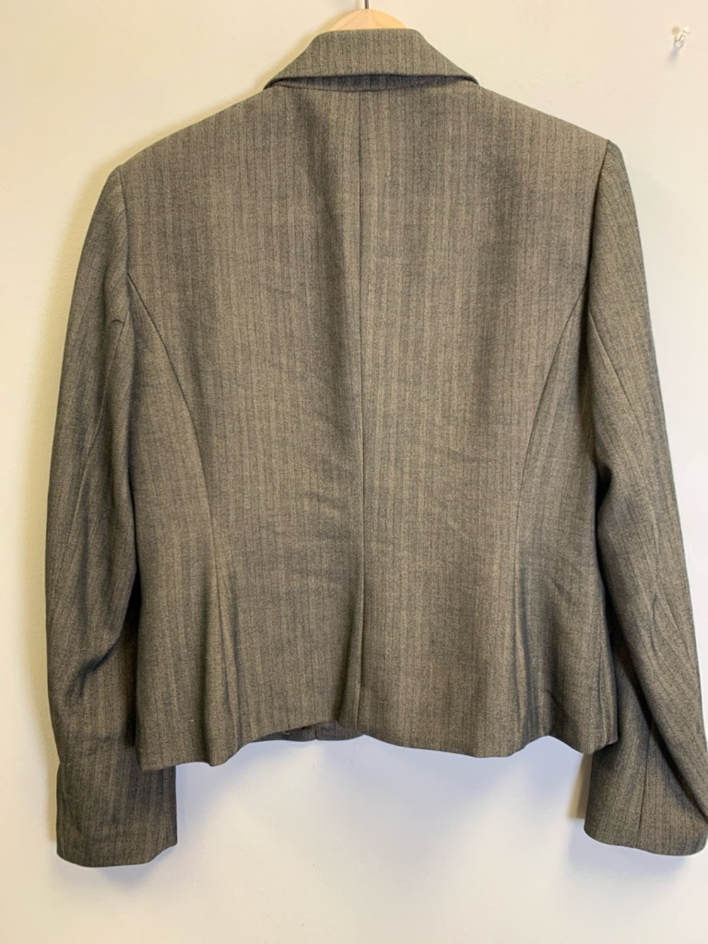 Michael Kors Gray Pinstripe Suit Jacket - Women's - Picture 5 of 9